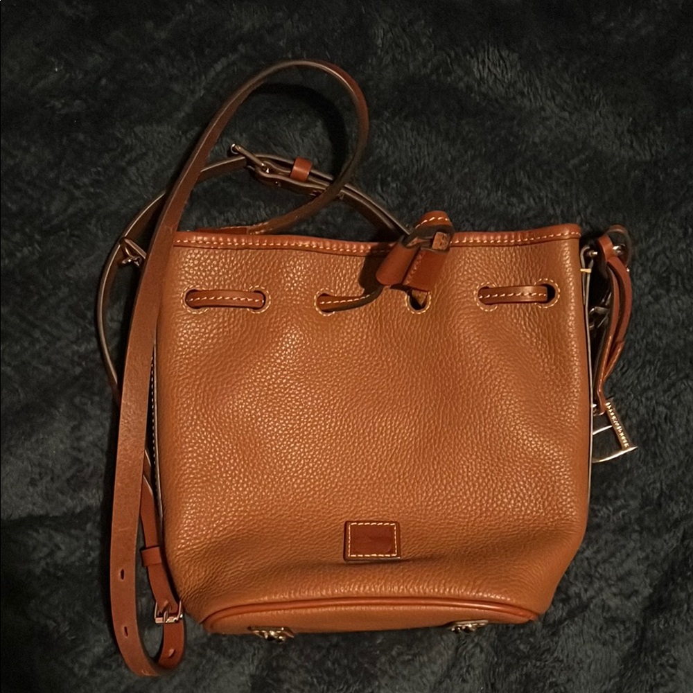 Downey & Bourke Brown Leather Bucket Bag NWOT*